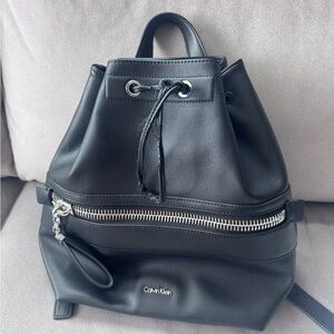 Calvin Klein Black Drawstring Backpack